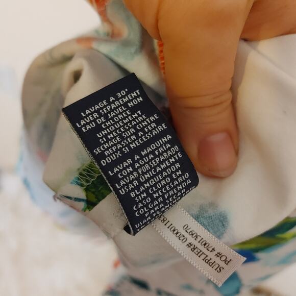 American Living Size 10 Floral Flower Print Dress Sleeveless Cotton Wedding - Picture 11 of 11